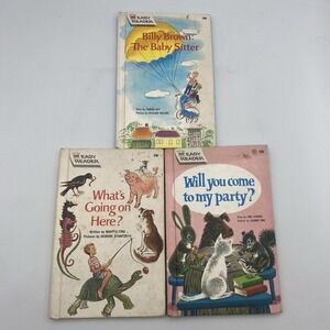 Vintage 1960s Lot of 3 Wonder Books Billy Brown What's Going On Come To My Party